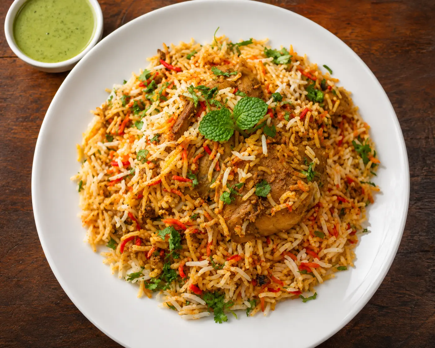 Bone-in Chicken Biryani at Chef Paaji – best biryani in Winnipeg